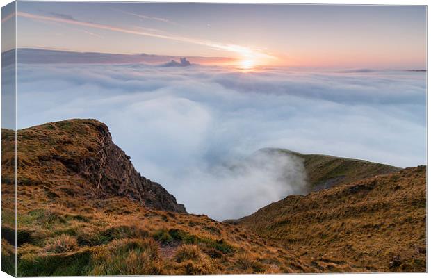  Mam Tor Inversion Canvas Print by James Grant