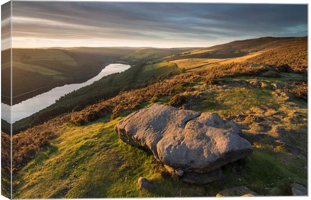  Ladybower and Derwent Edge Canvas Print by James Grant
