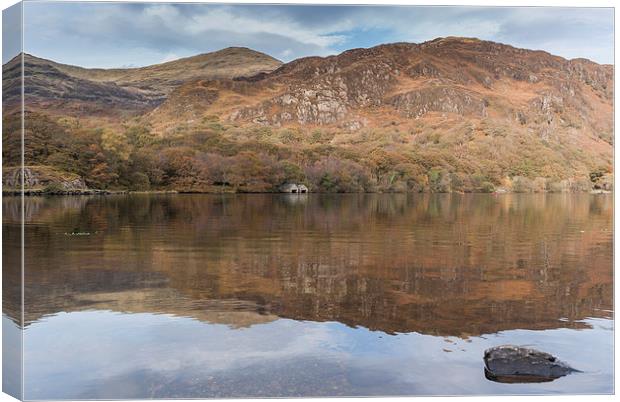  Llyn Dinas Reflections Canvas Print by James Grant