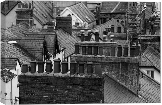  Conwy Chimneys Canvas Print by James Grant