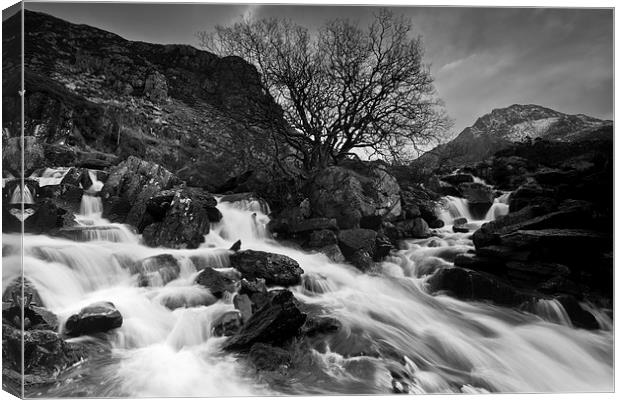  Tryfan Waterfall Canvas Print by James Grant