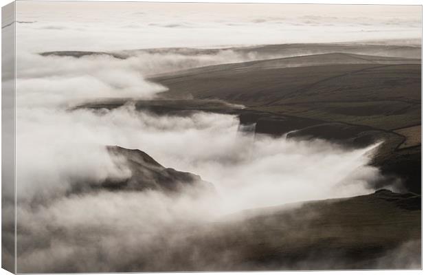  Winnats Pass Mist Canvas Print by James Grant