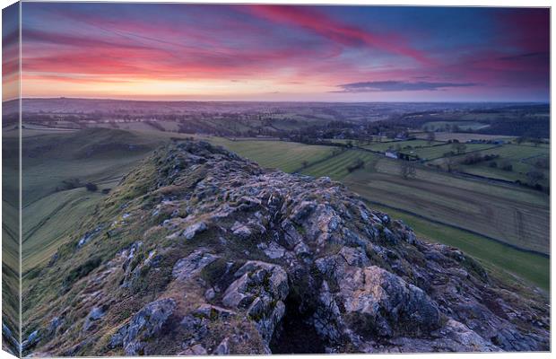  Thorpe Cloud, Dovedale Canvas Print by James Grant