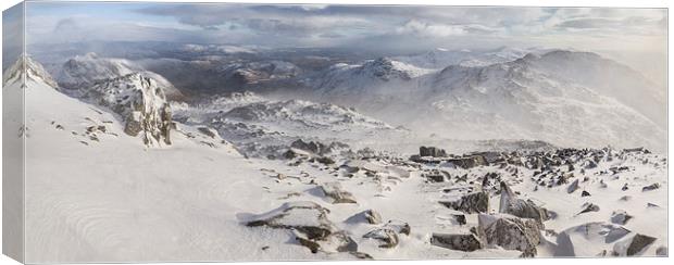  Bowfell to Crinkle Canvas Print by James Grant