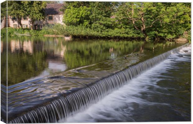 Bakewell Weir Canvas Print by James Grant