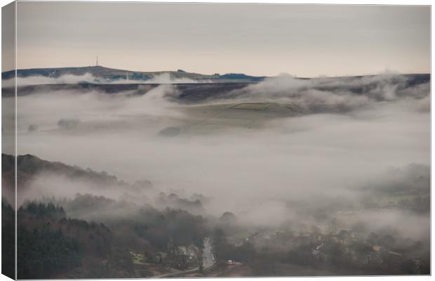Lead Hill Over Bamford Canvas Print by James Grant