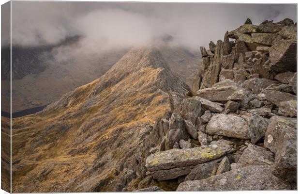 Bristly Ridge to Tryfan Canvas Print by James Grant