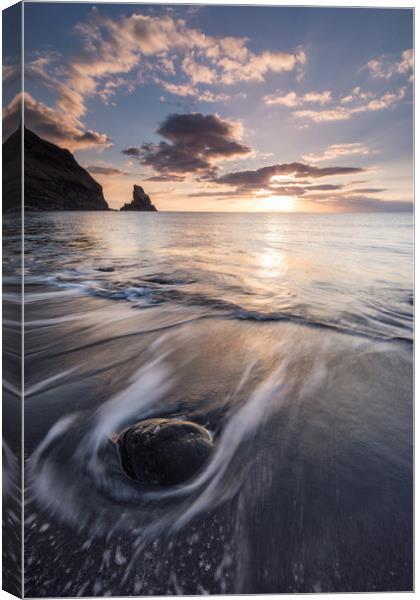 Talisker Bay Sunset Canvas Print by James Grant
