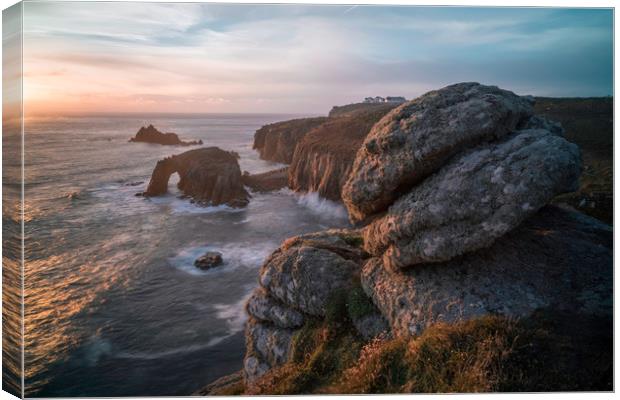 Lands End Sunset Canvas Print by James Grant