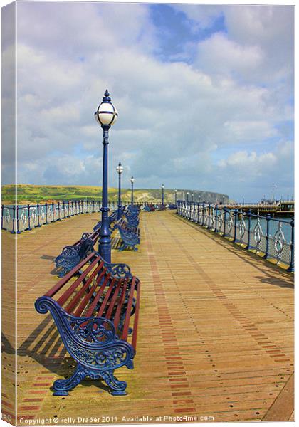Swanage Pier Canvas Print by kelly Draper