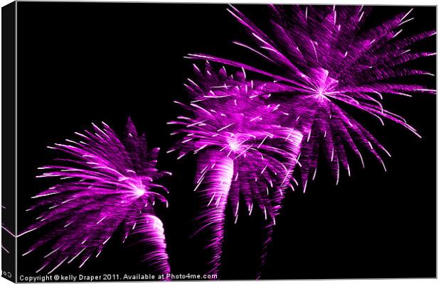 Funky Firework Canvas Print by kelly Draper