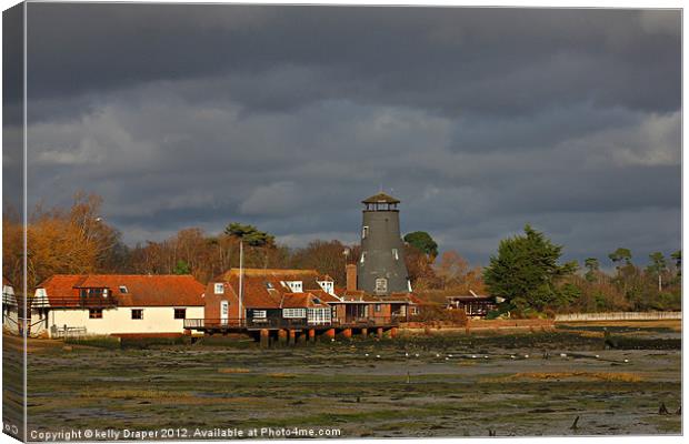 Langstone Harbour & Mill Canvas Print by kelly Draper