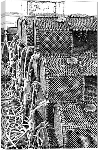 Fishing Baskets Canvas Print by kelly Draper