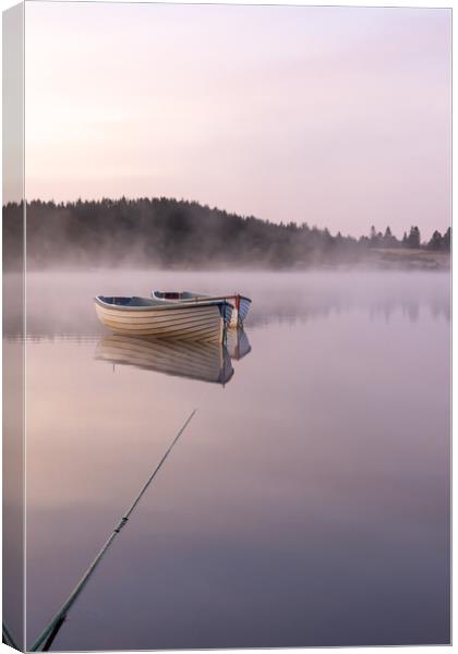 Tranquil Reflections at Loch Rusky Canvas Print by Stuart Jack