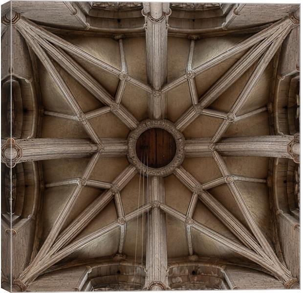 Magnificent Arched Ceiling of Durham Cathedral Canvas Print by Stuart Jack