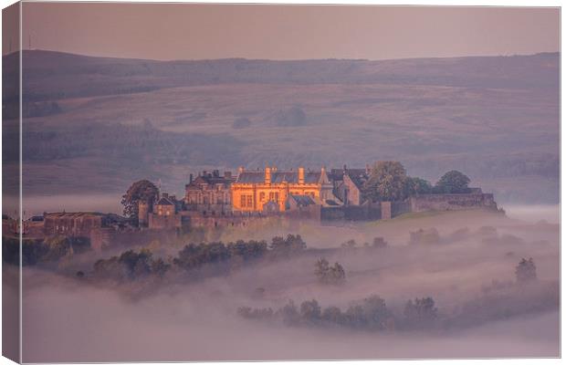  Stirling Castle in the mist Canvas Print by Stuart Jack