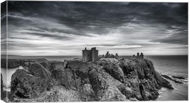 Dunnottar Castle: A Ruined Fortress by the Sea Canvas Print by Stuart Jack