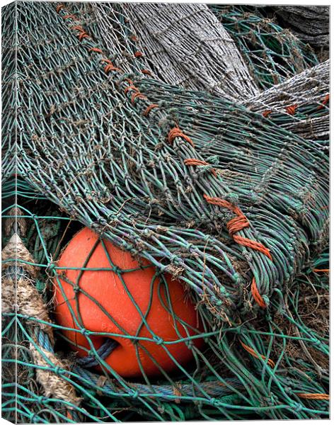 fishing nets Canvas Print by Heather Newton