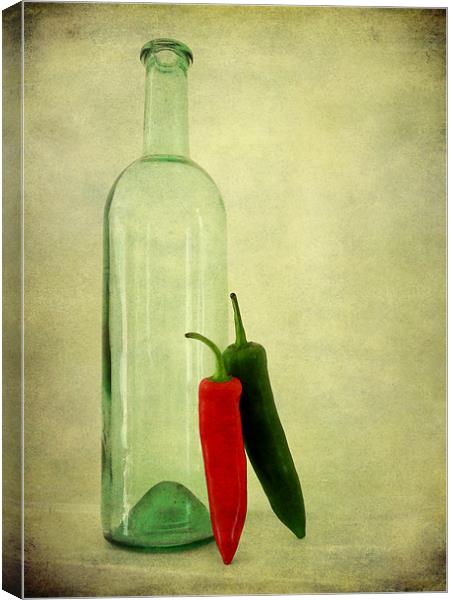 unbottled chillies Canvas Print by Heather Newton
