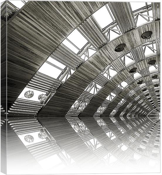 airport reflections Canvas Print by Heather Newton