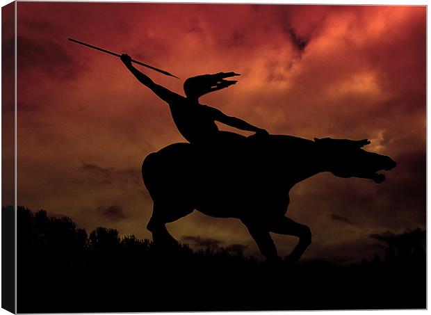 into battle Canvas Print by Heather Newton