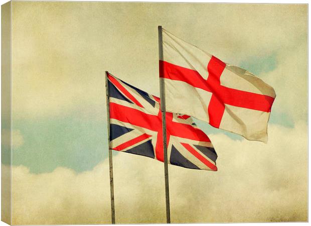 two flags Canvas Print by Heather Newton