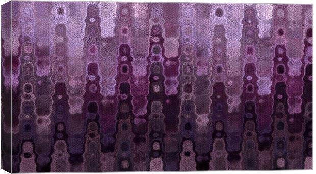 abstract purple mosaic Canvas Print by Heather Newton