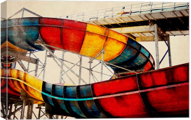 water slide Canvas Print by Heather Newton