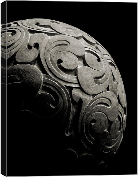 world carved in stone Canvas Print by Heather Newton