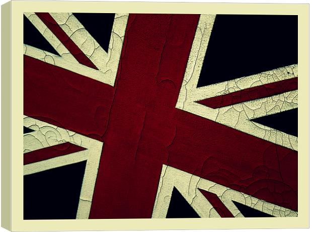  painted Union Jack Canvas Print by Heather Newton