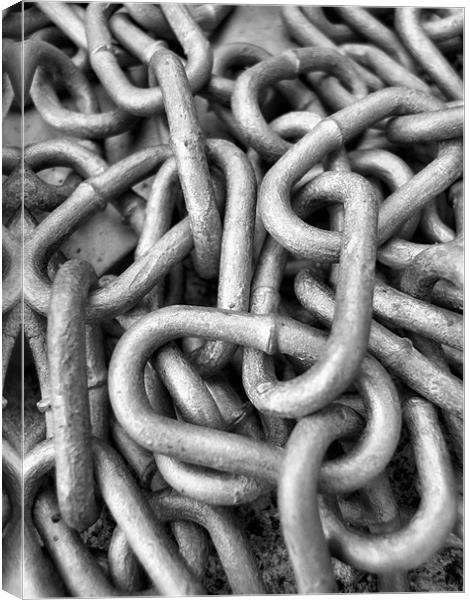 chains Canvas Print by Heather Newton