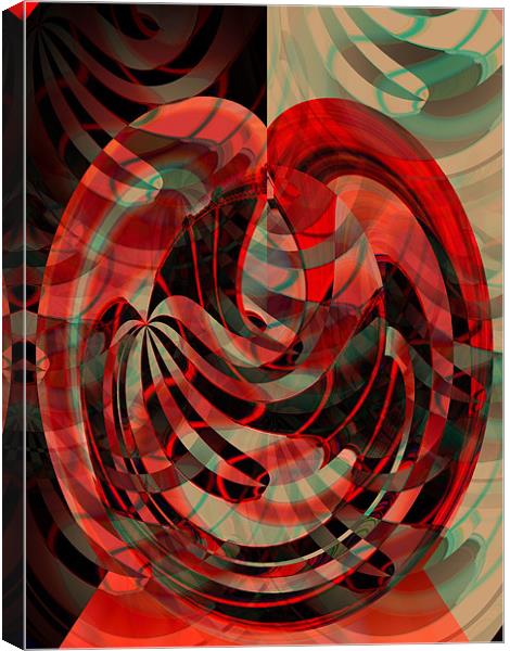 oriental abstract 2 Canvas Print by Heather Newton