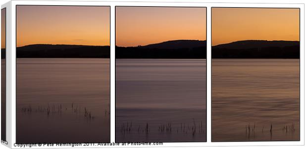 Triptych of the Exe Canvas Print by Pete Hemington