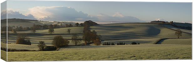 Frost and Shadows Canvas Print by Pete Hemington