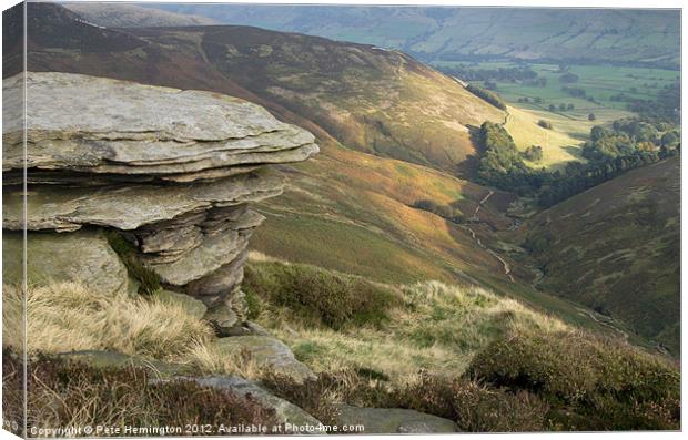 Edale View Canvas Print by Pete Hemington