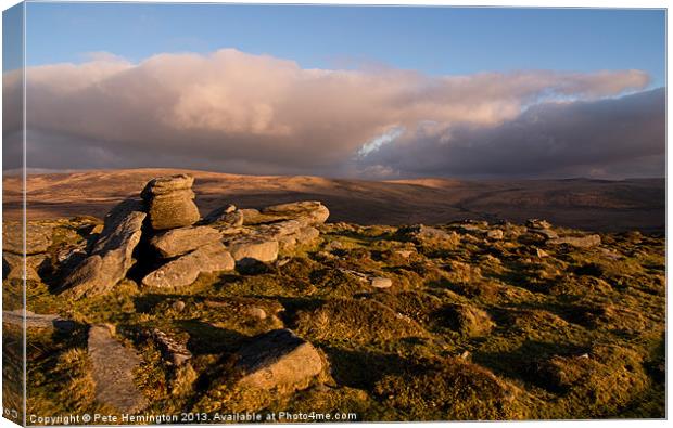 Dartmoor view Canvas Print by Pete Hemington