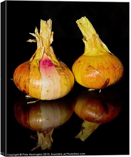 Onions Canvas Print by Pete Hemington