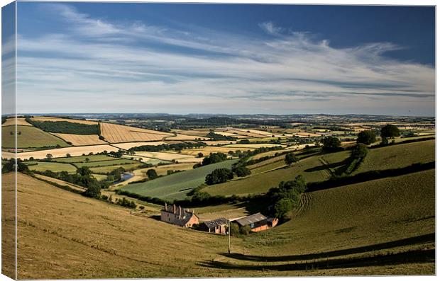 Exe valley view Canvas Print by Pete Hemington