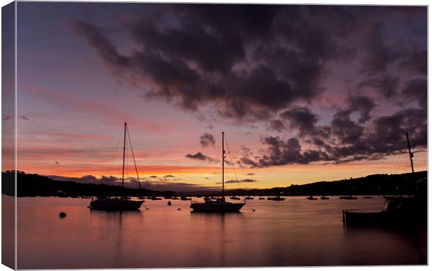 Sunset at Teignmouth Canvas Print by Pete Hemington
