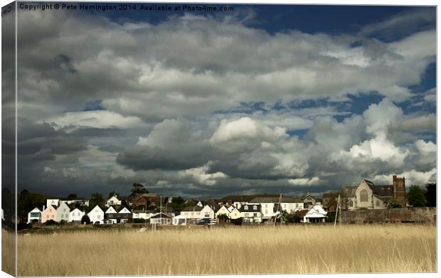 Topsham in Devon Canvas Print by Pete Hemington