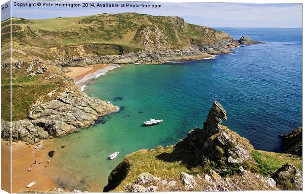 Prawle Point Canvas Print by Pete Hemington