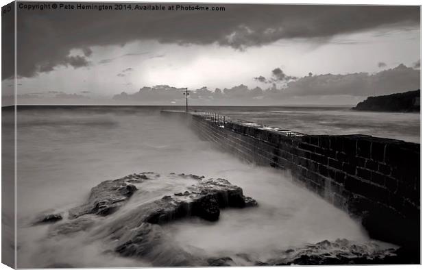  Porthleven in Cornwall Canvas Print by Pete Hemington