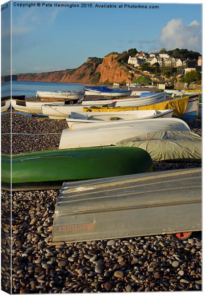  Budleigh Salterton Canvas Print by Pete Hemington