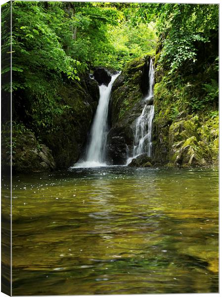  Rydal falls Canvas Print by Pete Hemington