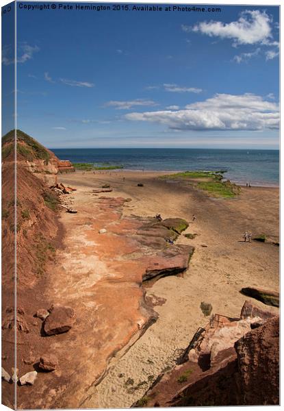  Exmouth near Orcombe Point Canvas Print by Pete Hemington