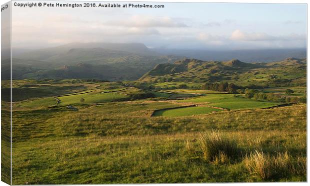 Birker Fell in the Lake District Canvas Print by Pete Hemington