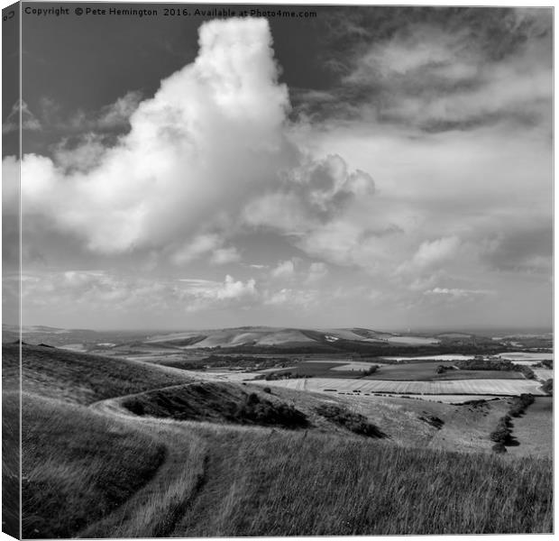 Mount Caburn in East Sussex Canvas Print by Pete Hemington