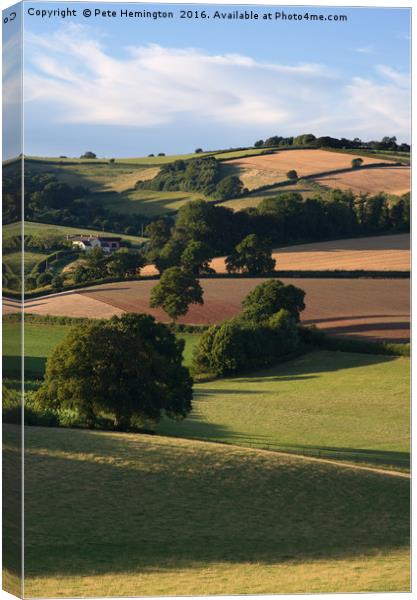 Yarde Downs from Hele Payne Canvas Print by Pete Hemington