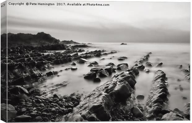 Load tide near Screda Cove Canvas Print by Pete Hemington