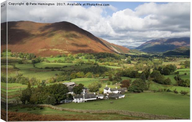 Rowling End from the Newlands valley Canvas Print by Pete Hemington